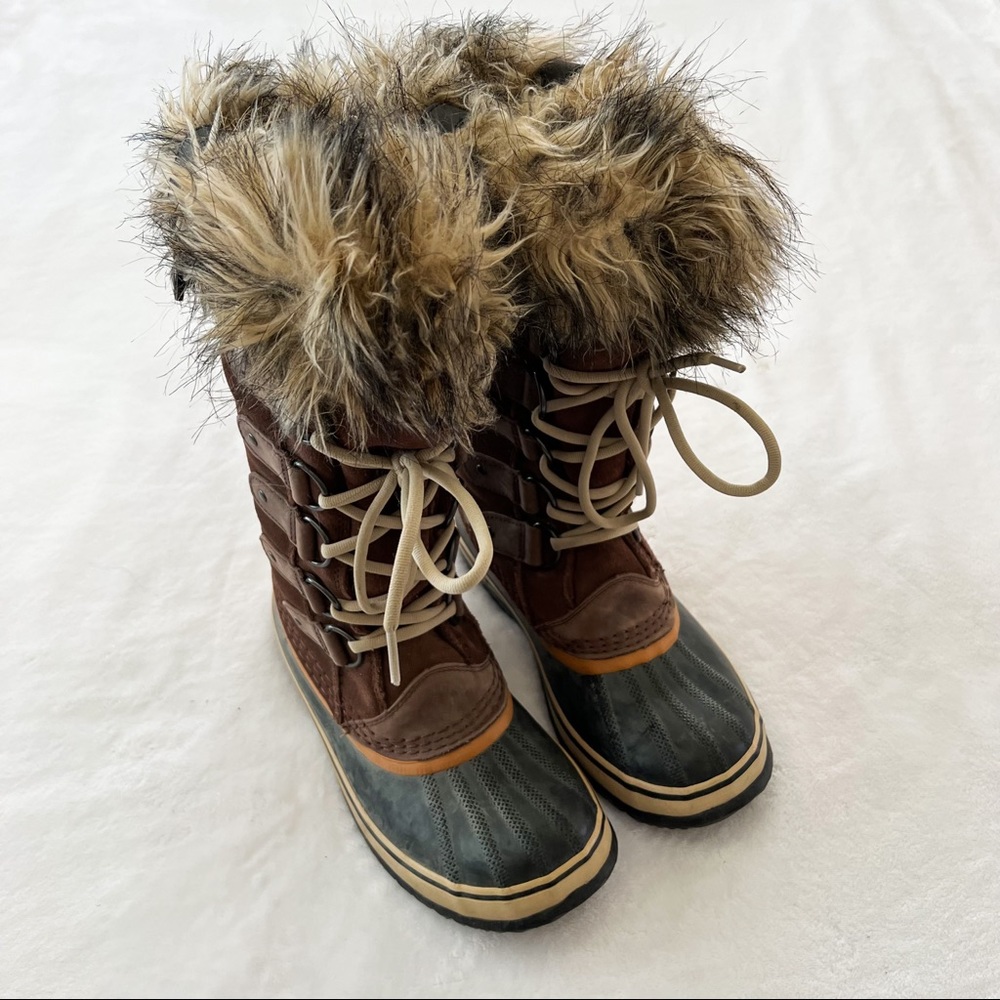 Sorel Women's Brown Joan Of Arctic Boot in Tobacco - Picture 7 of 12